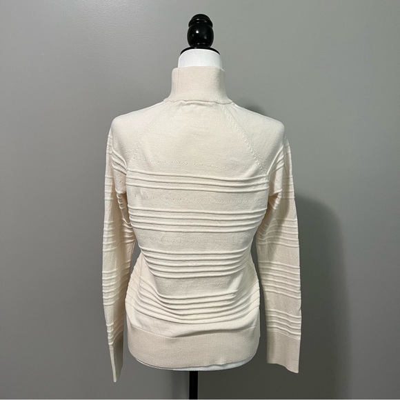 FIG Clothing Amsterdam Turtleneck Cream Knit Sweater - Picture 8 of 12